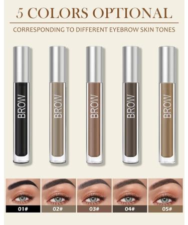 Tinted Brow Gel- Blonde Tinted Thickening Eyebrow Gel Brow Fast Sculpt Volumizing Eyebrow Glue Waterproof Long-Lasting Transfer-Proof Eyebrow Mascara Makeup with Brow Tool & Brush (0.106 Oz)-03# 03# Blonde - Buy Online on GoSupps.com