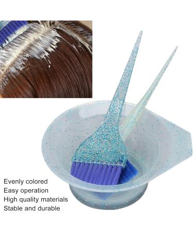 3-Piece Hair Dye Brush & Bowl Set - Professional Tinting Comb Tools for Home Salon (Blue) | Best Hair Coloring Supplies - Buy Online on GoSupps.com