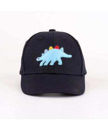 LANGZHEN 100% Cotton Kids Plain Baseball Cap Hat | Adjustable Sun Hat for Girls Boys | S Dinosaur-Black - Buy Online on GoSupps.com