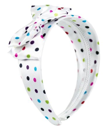 Retro Colorful Dots Headband Hair Accessory | Elastic Bow Style | International Shipping Available - Buy Online on GoSupps.com