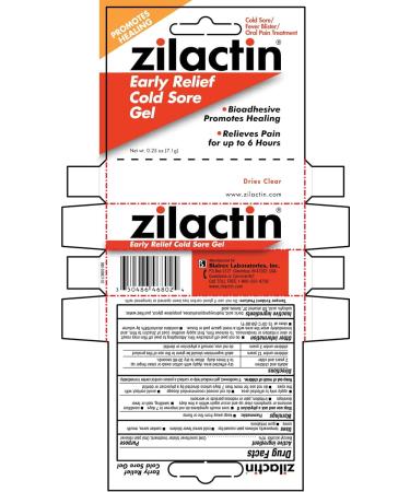 Zilactin Cold Sore Gel - 2 Count Pack - Buy Online on GoSupps.com