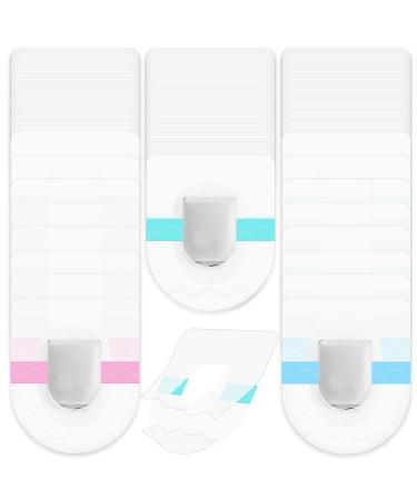 100 Pack Shower Waterproof Patch Compatible with Omnipod Adhesive Patches Transparent Waterproof Adhesive Patches Overpatch Long Lasting Sweatproof Continuous Monitor Protection Green Pink Blue