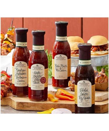 Stonewall Kitchen Baby Back Rib Sauce 330ml - Spicy sweet BBQ sauce with a smoky note ideal for ribs and beef for glazing or dipping - Buy Online on GoSupps.com