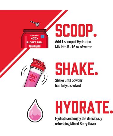 BioSteel Hydration Mix Sugar-Free with Essential Electrolytes Mixed Berry - 20 Servings Pack of 1 - Buy Online on GoSupps.com
