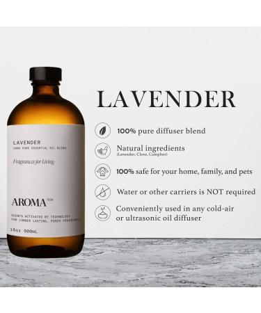 Aromatech Lavender Aroma Essential Oil Blend: Hotel Inspired Aromatherapy with for Ultrasonic Diffusers & Nebulizers (500 mL) 16 Fl Oz (Pack of 1) - Buy Online on GoSupps.com
