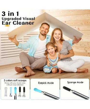 Ear Wax Removal Kit with 1296P Camera & WiFi | LED Ear Cleaner for iOS/Android - Soft Silicone Ear Scoop for Effective Ear Cleaning - Buy Online on GoSupps.com