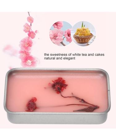 Elegant Solid Perfume Portable Peach Blossom White Tea Scented Solid Balm 12g Safe Travel Friendly for Women on the Go - Buy Online on GoSupps.com