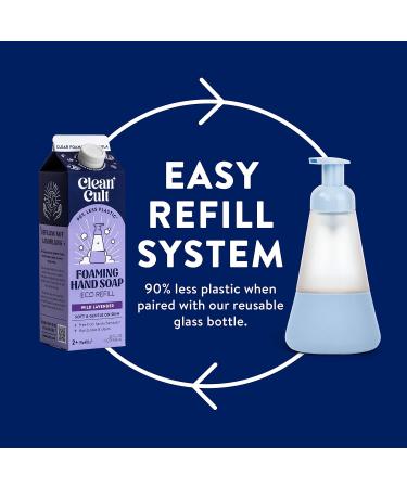 Cleancult Foaming Hand Soap Refills (32oz 3 Pack) - Nourishing Wild Lavender Foam Hand Soap - Eco-Friendly & Chemical-Free - Buy Online on GoSupps.com