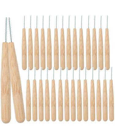 Healifty 30pcs Biodegradable Bamboo Handle Interdental Brushes Between Teeth Cleaner Toothpick - Buy Online on GoSupps.com
