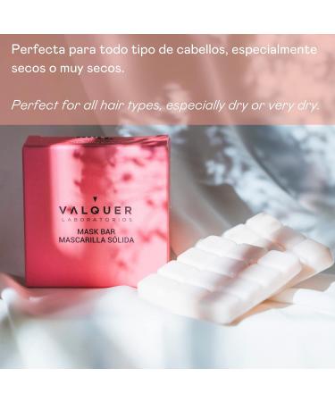 Valquer Laboratorios Solid Hair Mask with Vegetable Oil | 93% Natural Ingredients | Nourish & Moisturize Hair - 50g - Buy Online on GoSupps.com