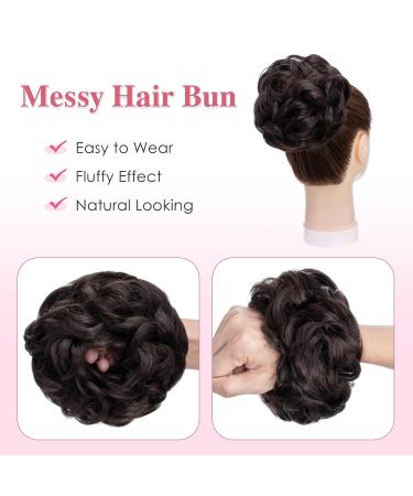 Tess Hair Part with Rubber Band - 55g Dark Brown Dutch Synthetic Hair Tie for Large Buns | Women's Hair Extensions - Buy Online on GoSupps.com