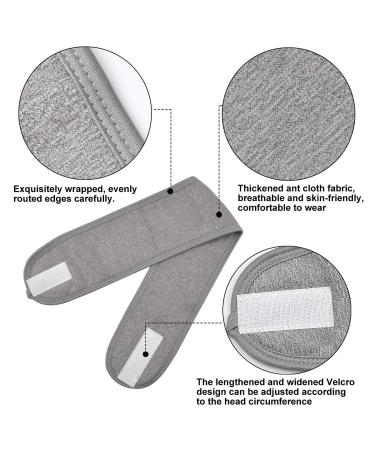 NATUCE 3-Piece Terry Cosmetic Headband Set | Adjustable Hair Band for Makeup Yoga Spa & Water Protection - Buy Online on GoSupps.com