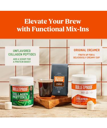 BulletProof Coffee Original Medium Roast Whole Bean 12 oz - Premium Quality Coffee - Buy Online on GoSupps.com