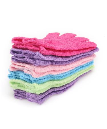 12 Pcs Exfoliating Shower Bath Gloves for Spa Massage - Dead Skin Cell Remover for Men, Women, and Children - Buy Online on GoSupps.com
