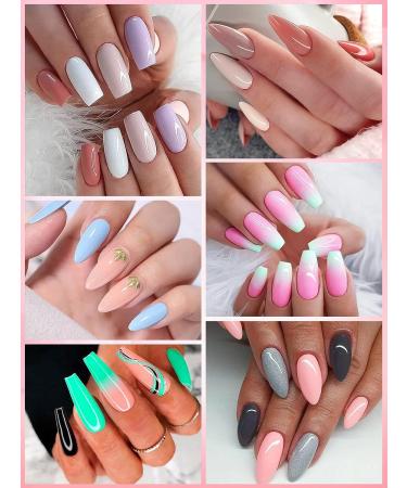 EBANKU Acrylic Powder Set - 24 Colors Professional Nail Extension Kit for Long-Lasting Nail Carving - No Lamp Needed - Buy Online on GoSupps.com