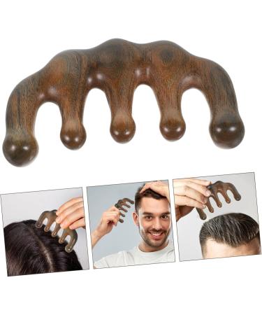 Buy Marmerdo Sandalwood Comb - Wide Dentures Pocket Comb & Gua Sha Kamm for Scalp Massage | Creative Massage Tools & Large Tooth Wooden Comb - Buy Online on GoSupps.com