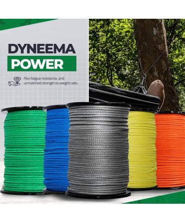 SGT KNOTS 1/4 x 25ft Orange Hollow Braid Dyneema Rope - Ideal for Arborists, Boating, Camping, Crafting, Lifting Slings, Indoor & Outdoor Use - Buy Online on GoSupps.com