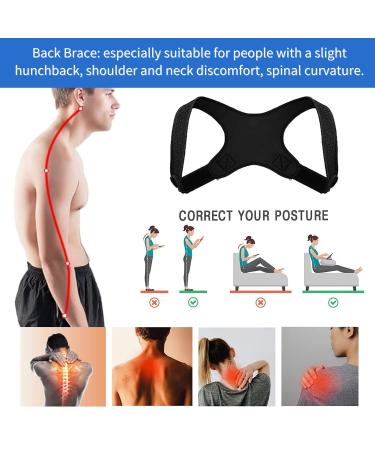 Posture Corrector for Men & Women | Adjustable Back Brace for Neck & Lower Back Pain Relief - Buy Online on GoSupps.com