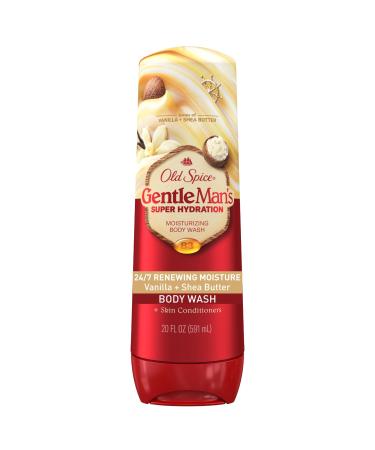 Old Spice Super Hydration GentleMan s Body Wash 24/7 Renewing Moisture Gentle on Skin Vanilla + Shea Scent 20 fl oz