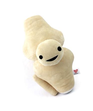 I Heart Guts Knee Joint Plush - Kneed for Speed - Knee Joint Stuffed Pillow Toy Bone Get Well Knee Surgery Gifts - Doctors Physical Therapists & Orthopedic Surgeon Gifts