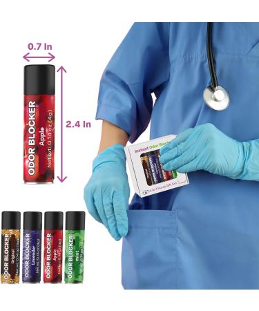 QIFEISHANKA Odor Blocker for Nurses 4-in-1 Nose Smell Blocker Helps Block Odors in Hospitals & Garbage Dumps Ideal Gift for Nurses with Scents: Original Mint Lavender Apple - Buy Online on GoSupps.com