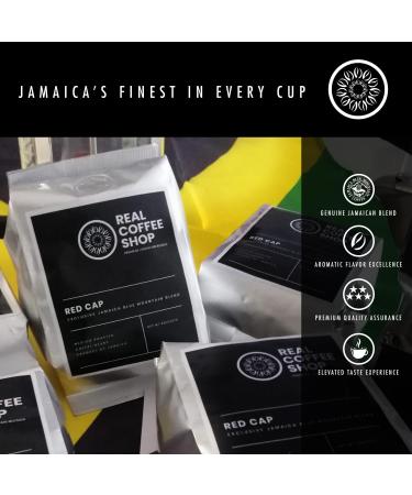 Authentic Jamaican Red Cap Coffee Blend | Medium Roast Pure Jamaica Blue Mountain & Arabica Beans | Exotic Aroma & Rich Flavor - Buy Online on GoSupps.com