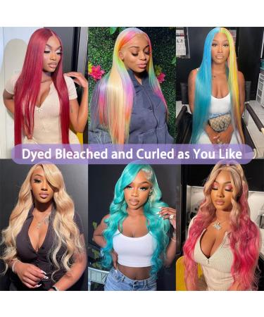 24 inch 613 Blonde Lace Front Wig Human Hair 13x4 | 180% Density HD Straight Lace Frontal Wig with Baby Hair | Pre Plucked & Bleached Knots | Glueless & Transparent 10A Quality - Buy Online on GoSupps.com