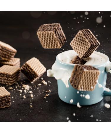 Loacker Quadratini Dark Chocolate Wafer Cookies 6-Pack - Crispy Wafers with 4 Layers of Creamy Dark Chocolate - Perfect for Snacks & Desserts - Non GMO - 4.41 oz Bag - Buy Online on GoSupps.com