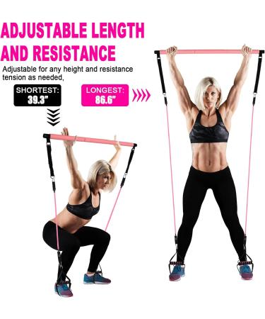 Pilates Bar Kit with Resistance Bands | Multifunctional Sculpt Bar for Full Body Workouts - Adjustable for Men & Women | International Shipping - Buy Online on GoSupps.com