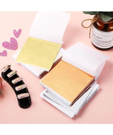 300 Pieces Gold Foil Sheets - Metallic Leaf Paper for DIY Crafts & Gilding - 6 Colors - Buy Online on GoSupps.com