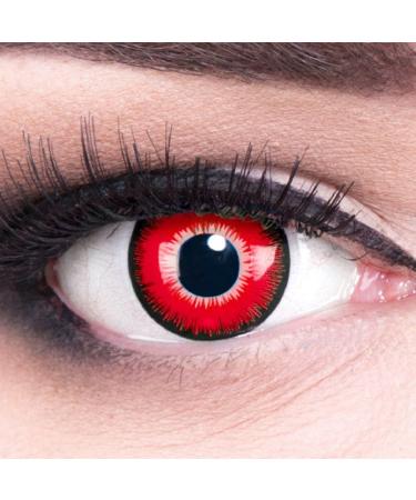 Emine Pink White Colored Contact Lenses - Manga Anime (2 Pack) | Soft 12 Monthly Lenses + Free Container | Perfect for Halloween & Carnival - Buy Online on GoSupps.com