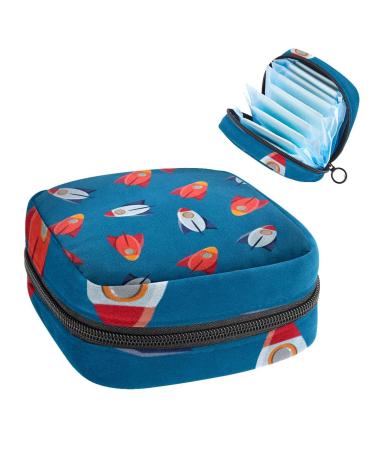 Women's bonds Stilling Pockets Still Pad Waller Space Rakete Pattern Cartoon Marine Servant Period Kit Bag Feminine Product Bay For Women Girls Color4