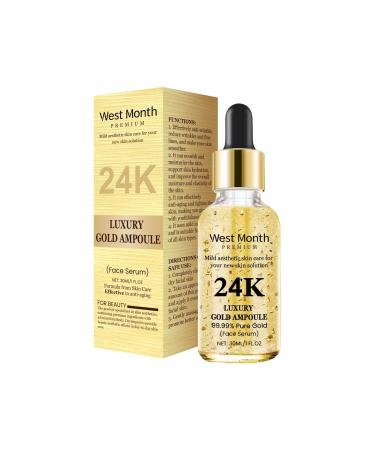 24K Gold Skin Care Essence Hyaluronic Acid Essence Gentle Nourishing Softening Facial Skin