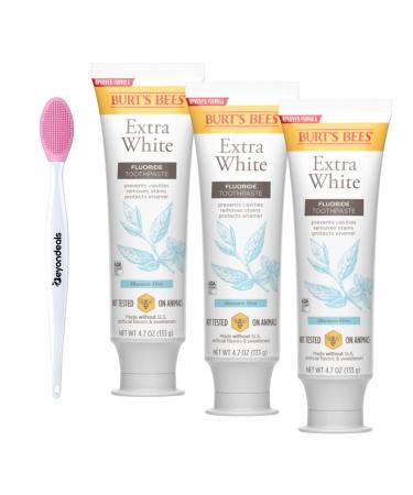 Whitening Toothpaste With Flouride 4.7 Oz Bundled With Beyondeals Nose Cleaning Brush Zen Peppermint Whitning Toothpaste Cavity Protection Refreshing Flavor Pack Of 3