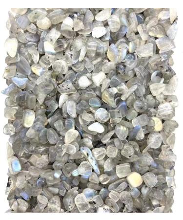 Natural Crystals and Stones 200g 7mm-15mm Blue Flash Natural Grey Moon Quartz Gravels Crystal Polishing Stone Chips for for Decoration kaixun - Buy Online on GoSupps.com