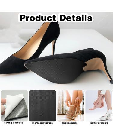 4Pcs Non-Slip Shoe Sole Protector Pads - Anti-Slip Grips for Heels & Sneakers | Durable Sole Repair Accessories (Black - Buy Online on GoSupps.com
