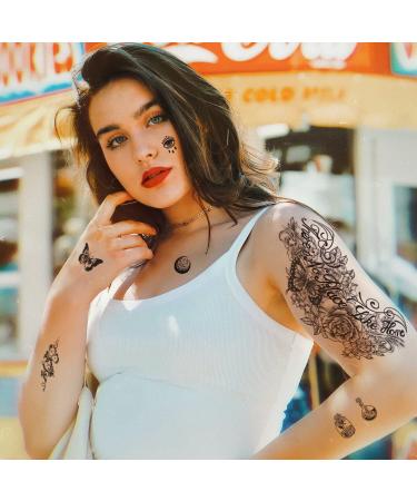 Sunflower Rose Bird Half Arm Temporary Tattoos - 70 Realistic Designs for Men, Women, and Kids - Buy Online on GoSupps.com