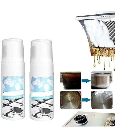 Kitchen Cleaner Spray-Kitchen Grease Cleaner Spray Power Clean Multi-Purpose Foam Kitchen Grease Cleaner for Pots Pans Hood Grill Sink (2 PCS) - Buy Online on GoSupps.com