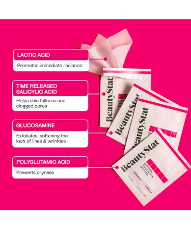 BeautyStat Polish & Plump Set: Neutral Peach C Lip Serum SPF 30 + Peel Pads (10pk) - Buy Online on GoSupps.com