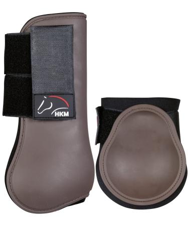 HKM gaiters and fetlock boots -Classic- set of 4 (Warmblood dark brown) B2100 Dark brown Warmblood