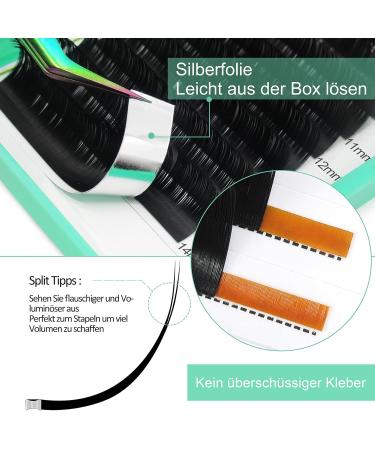 Flat Lashes 0.15 0.20 Ellipse Extensions - C CC D DD Curl | Mattwarz 8-15 Mix | 1 Piece (9mm) - International Shipping - Buy Online on GoSupps.com