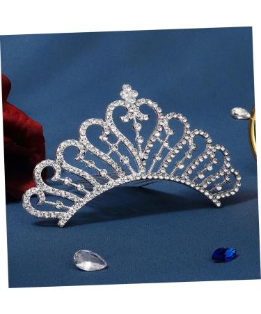 SKISUNO Crown Side Hair Comb Flower Girl Tiara Flower Girl Hair Accessories Wedding Hair Accessories Hair Clips for Kids Women Crown Hairpiece Wig Rhinestones Alloy Bride Small Crown - Buy Online on GoSupps.com