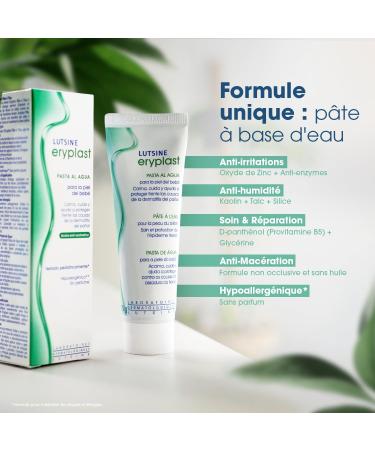 Eryplast P te l eau 200 gr - Pr vient et traite les ryth mes fessiers - Soigne et apaise les rougeurs du si ge - Prot ge des irritations - Hypoallerg nique sans parfum et test dermatologiquement 200g - Buy Online on GoSupps.com