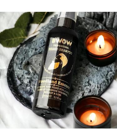 BWOW Professional Beard Shampoo for Men - Refreshing Cleanse and Condition Revitalising with Lebanese Cedarwood Bay Leaf & Lime - Vegan Woodland Essence 100ml Revitalise 100 ml (Pack of 1) - Buy Online on GoSupps.com