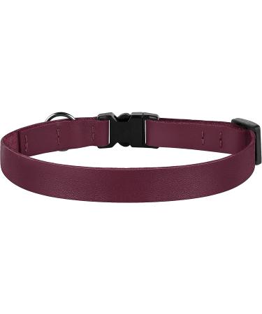 Murom Leather Cat Collar | Breakaway & Adjustable | For Cats & Kittens | Black, Pink, Green, Brown, Yellow, Red, White, Marsala - Buy Online on GoSupps.com