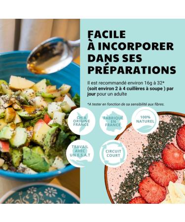 ORGANIC CHIA SEEDS CULTIVATED IN FRANCE - Rich in Protein Omega3 Fiber Ideal Slimming Transit High Quality Chia Seeds Smoothies and Salads Chia Seeds (200G) - Buy Online on GoSupps.com