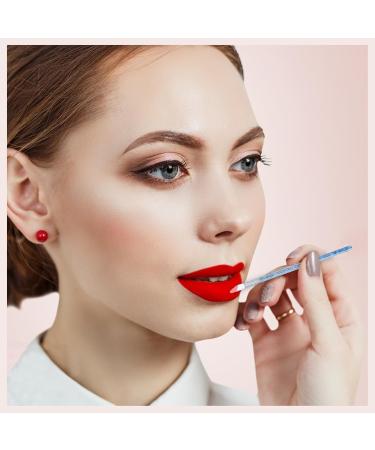 100pcs Disposable Lip Applicators - Absorbent Cotton Makeup Brushes for Lip Gloss Eye Shadow Concealer - Essential Lipstick Wands in Blue - Buy Online on GoSupps.com