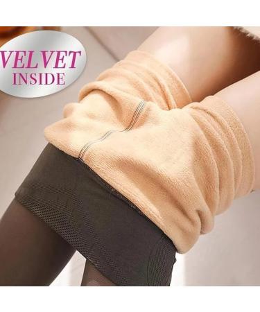 Thermo Fleece Leggings for Women - High Waist Stretch Pants | Warm Plush Tights - Ideal for Cold Weather -5 to 10 - Gray - Buy Online on GoSupps.com