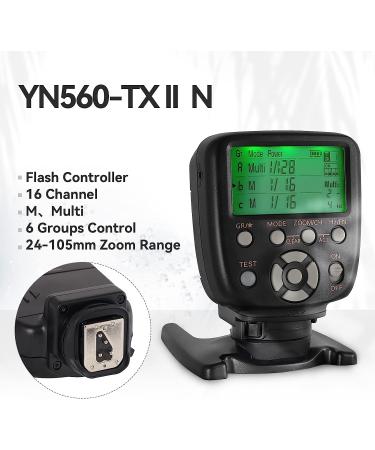 YONGNUO YN560-TX II Flash Trigger Remote Controller for Nikon Cameras | With Wake-up Function for YN560IV/III YN660 | Compatible with Nikon Cameras - Buy Online on GoSupps.com